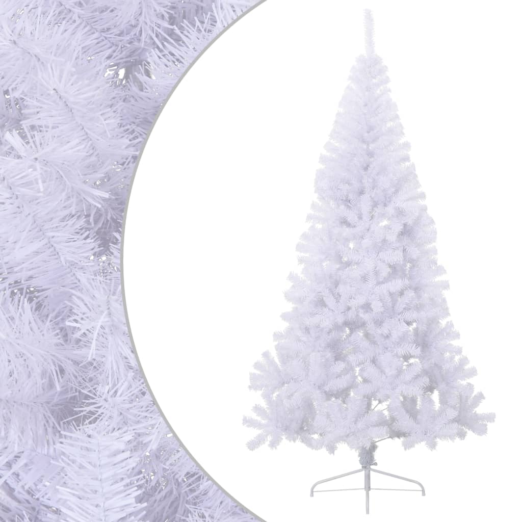 Halber Weihnachtsbaum Weiß 240cm