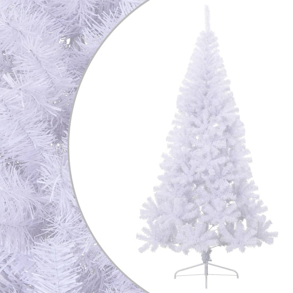 Halber Weihnachtsbaum Weiß 240cm