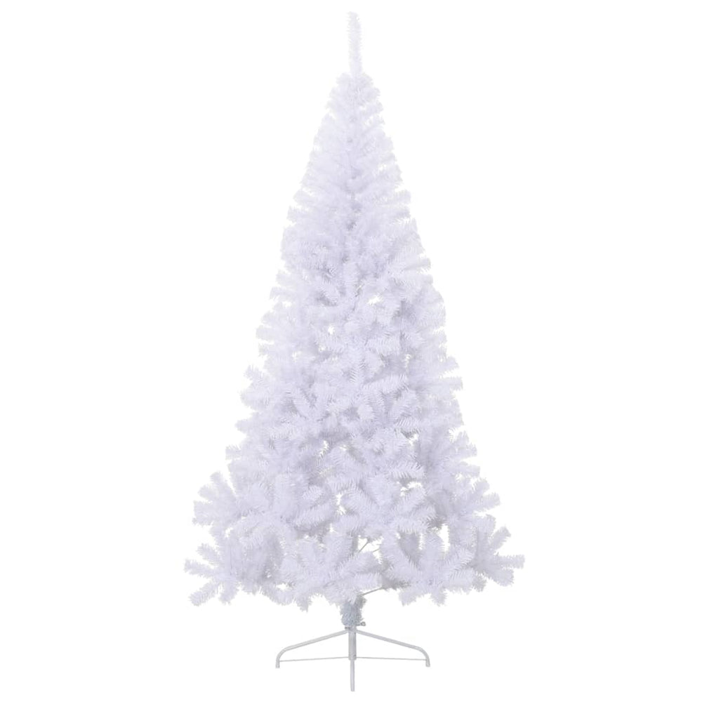 Halber Weihnachtsbaum Weiß 240cm