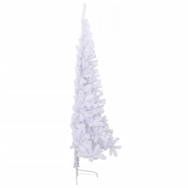 Halber Weihnachtsbaum Weiß 240cm
