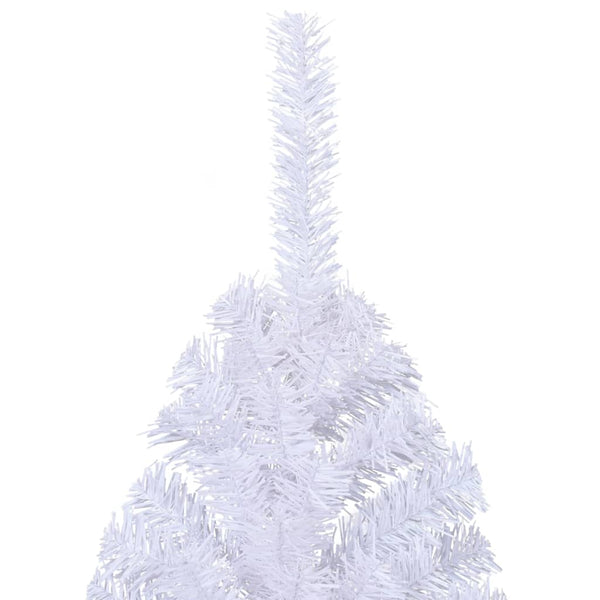 Halber Weihnachtsbaum Weiß 240cm