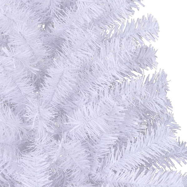 Halber Weihnachtsbaum Weiß 240cm