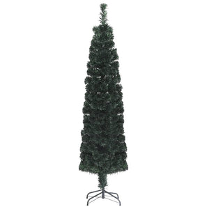 Schlanker Kunst Weihnachtsbaum 150cm mit Glasfaser