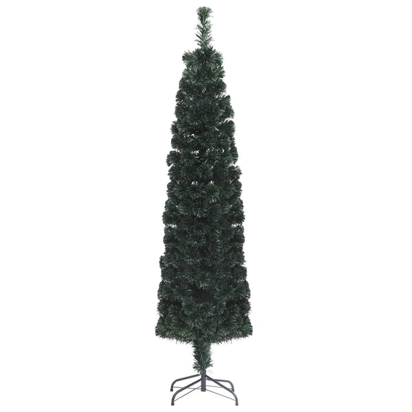Schlanker Kunst Weihnachtsbaum 150cm mit Glasfaser