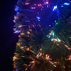 Schlanker Kunst Weihnachtsbaum 150cm mit Glasfaser