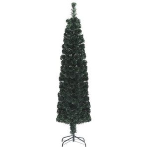 Schlanker Kunstlicher Weihnachtsbaum 180cm mit Glasfaser