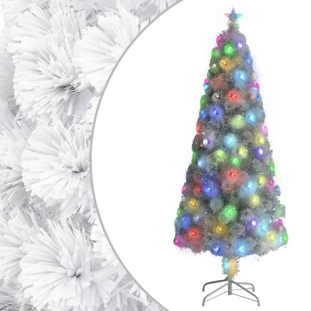 Weihnachtsbaum Künstlich Weiß 210cm mit Beleuchtung