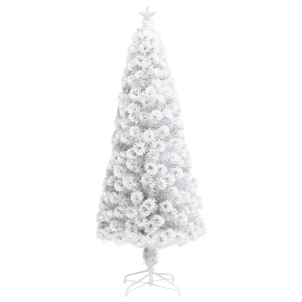 Weihnachtsbaum Künstlich Weiß 210cm mit Beleuchtung