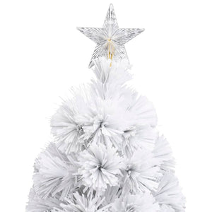 Weihnachtsbaum Künstlich Weiß 210cm mit Beleuchtung