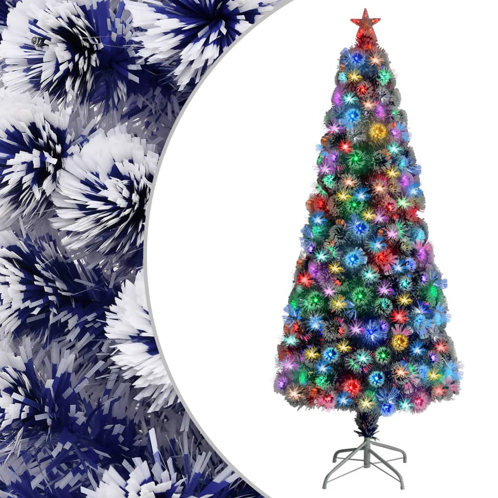 Künstlicher Weihnachtsbaum mit LED Glasfaser 180cm