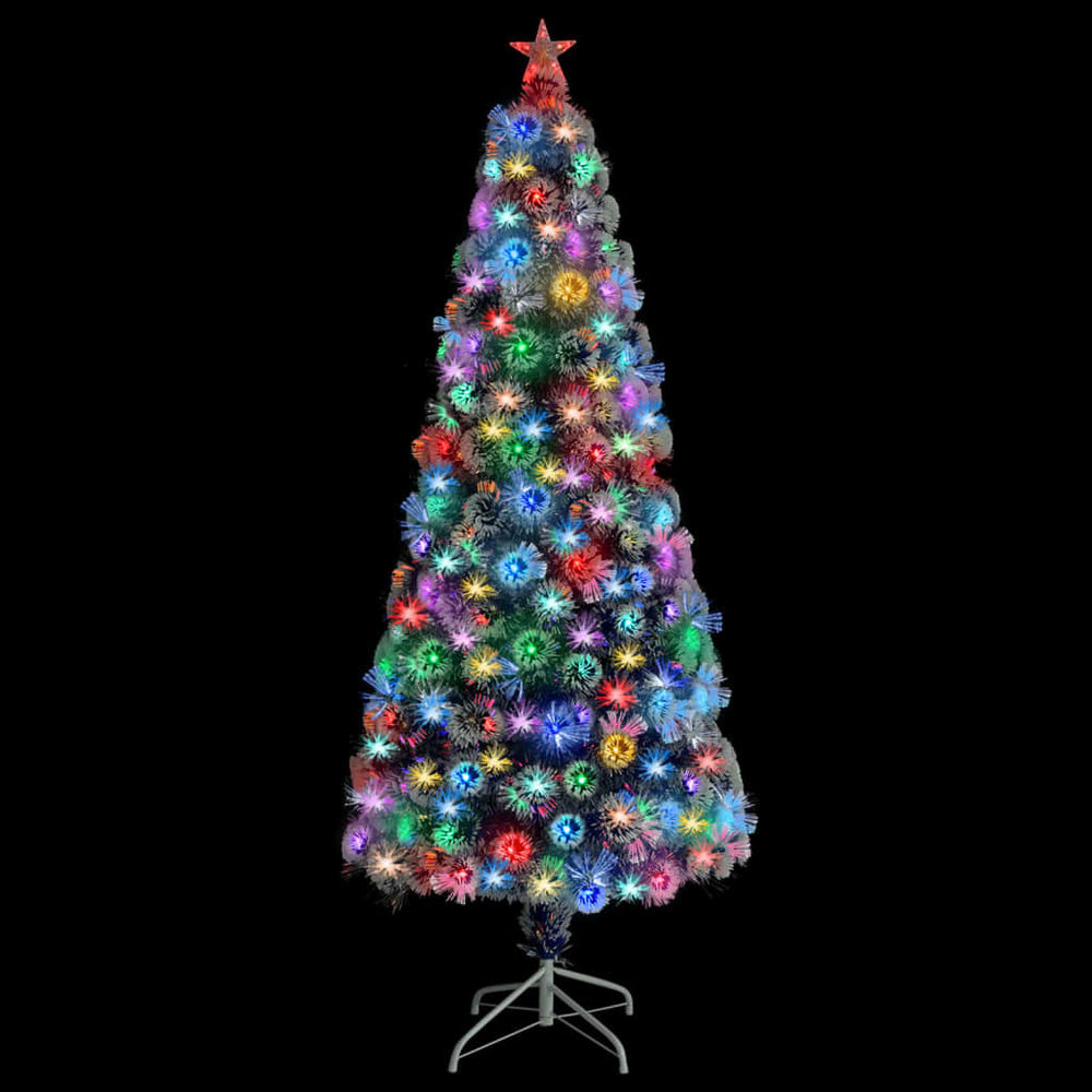 Künstlicher Weihnachtsbaum mit LED Glasfaser 180cm