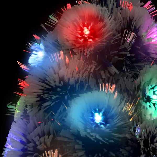 Künstlicher Weihnachtsbaum mit LED Glasfaser 180cm