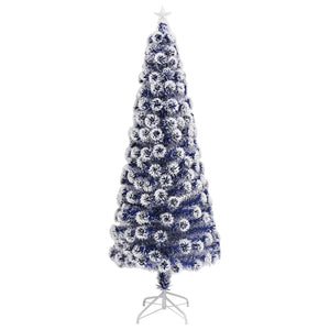 Künstlicher Weihnachtsbaum mit LED Glasfaser 240cm