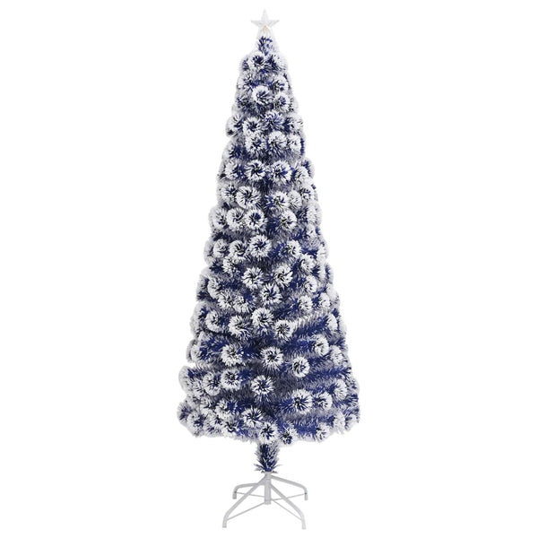 Künstlicher Weihnachtsbaum mit LED Glasfaser 240cm