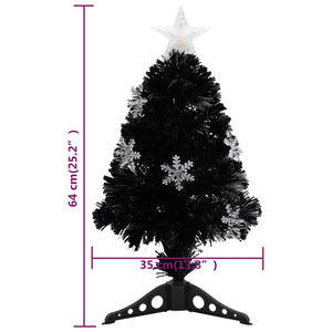 LED-Weihnachtsbaum Schwarz 64cm