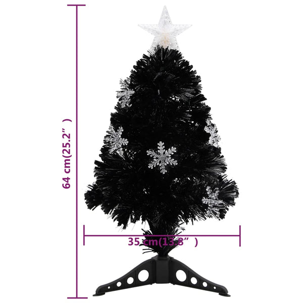 LED-Weihnachtsbaum Schwarz 64cm