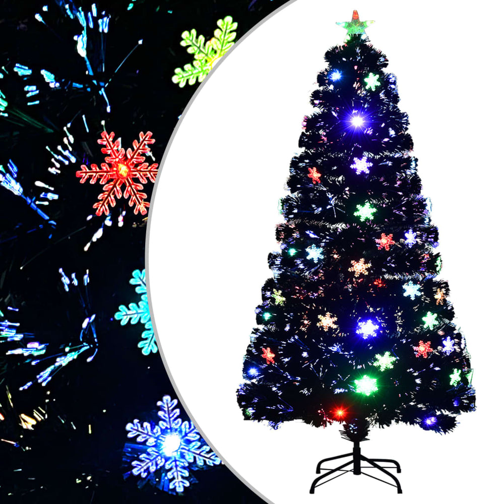 LED-Weihnachtsbaum Schwarz 120cm