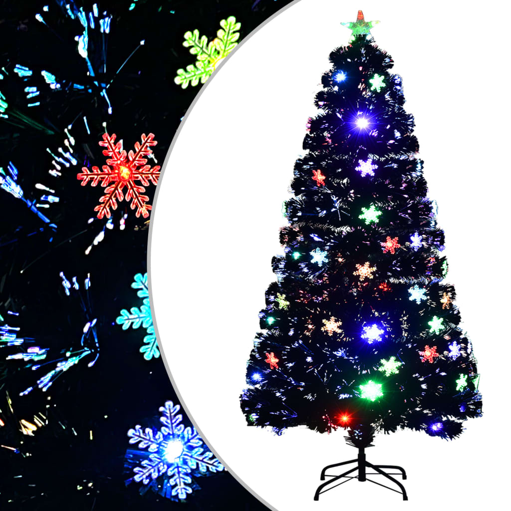 LED-Weihnachtsbaum Schwarz 120cm