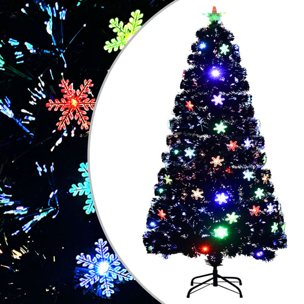 LED-Weihnachtsbaum Schwarz 120cm