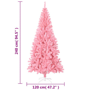 Rosa Weihnachtsbaum Künstlich 240cm