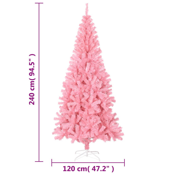 Rosa Weihnachtsbaum Künstlich 240cm