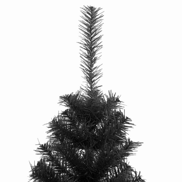 Schwarzer Weihnachtsbaum mit Ständer 120cm