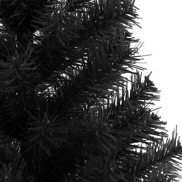 Schwarzer Weihnachtsbaum mit Ständer 120cm