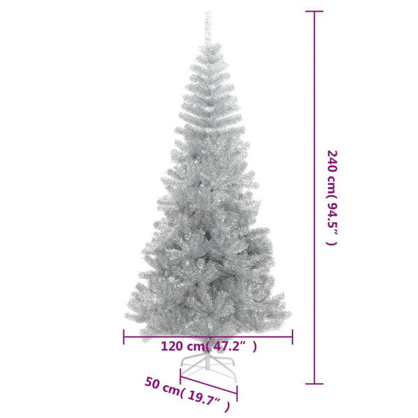 Silberner Weihnachtsbaum 240cm
