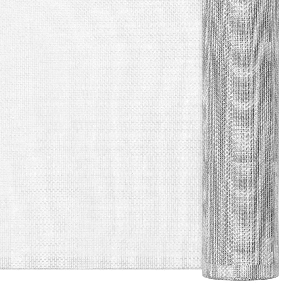 Fliegengitter Aluminium 112x2000 cm Silbern