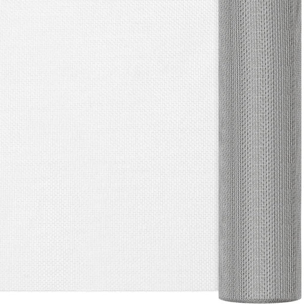 Fliegengitter Edelstahl 112x500 cm Silbern