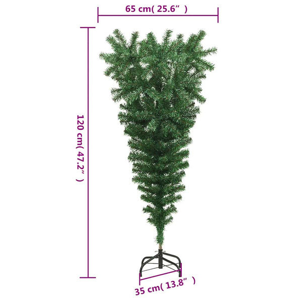 Umgekehrter künstlicher Weihnachtsbaum 120cm