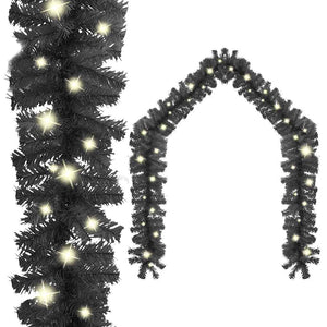 LED Weihnachtsgirlande 10 m - Schwarz