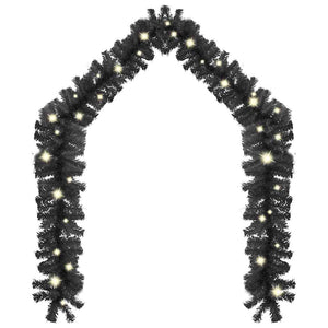 LED Weihnachtsgirlande 10 m - Schwarz