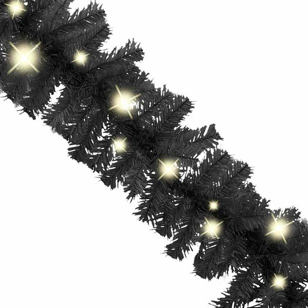 LED Weihnachtsgirlande 10 m - Schwarz