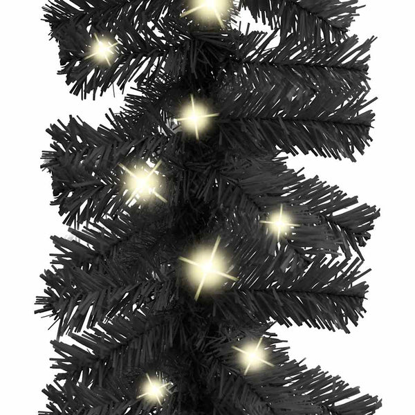 LED Weihnachtsgirlande 10 m - Schwarz