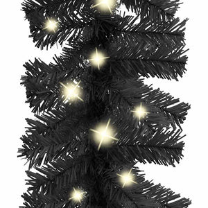 LED Weihnachtsgirlande 20 m Schwarz