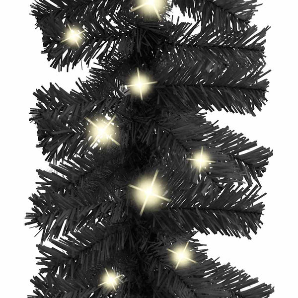 LED Weihnachtsgirlande 20 m Schwarz