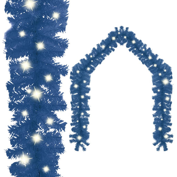 LED Weihnachts Girlande Blau 20m