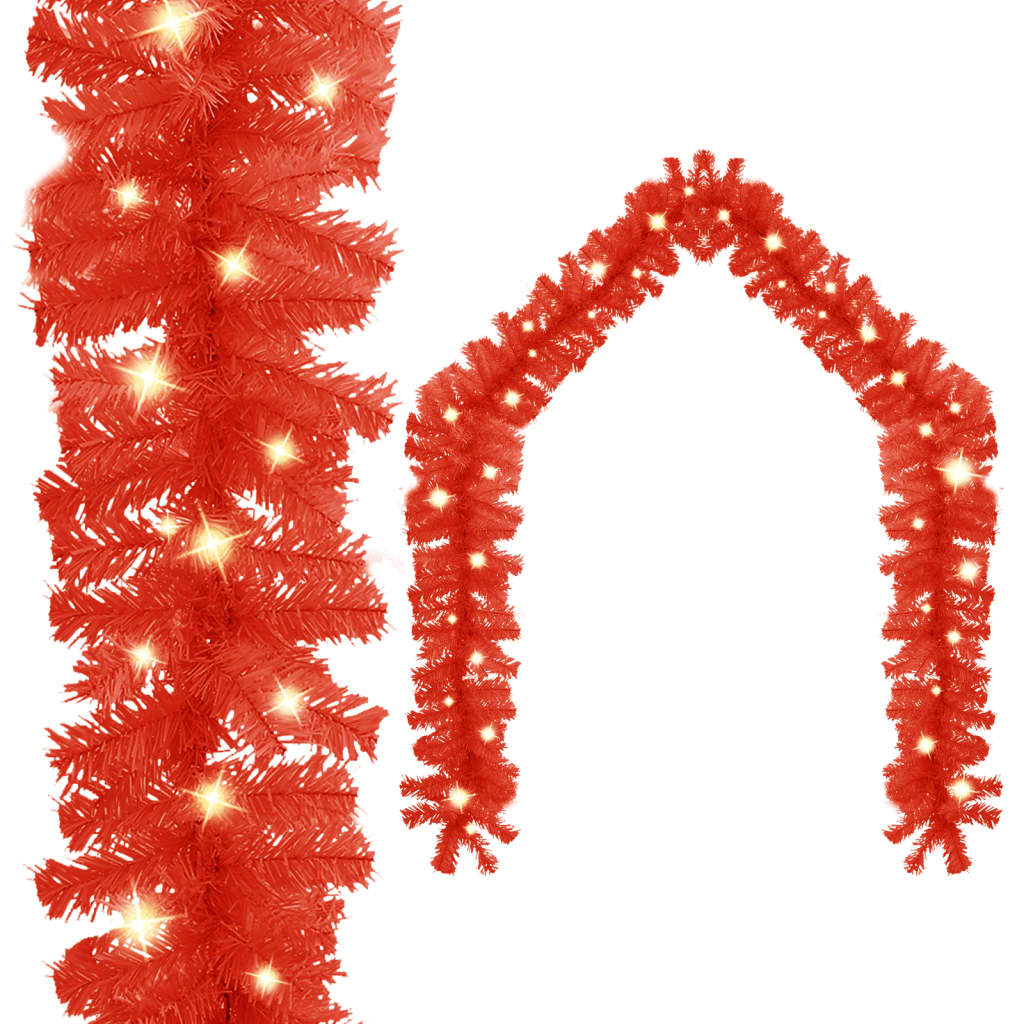 LED Weihnachtsgirlande Rot 5m