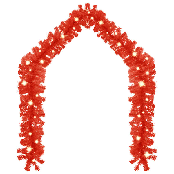 LED Weihnachtsgirlande Rot 5m