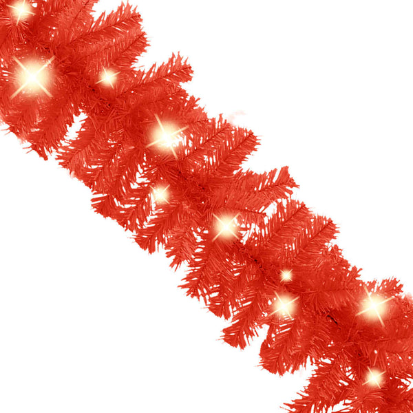 LED Weihnachtsgirlande Rot 5m