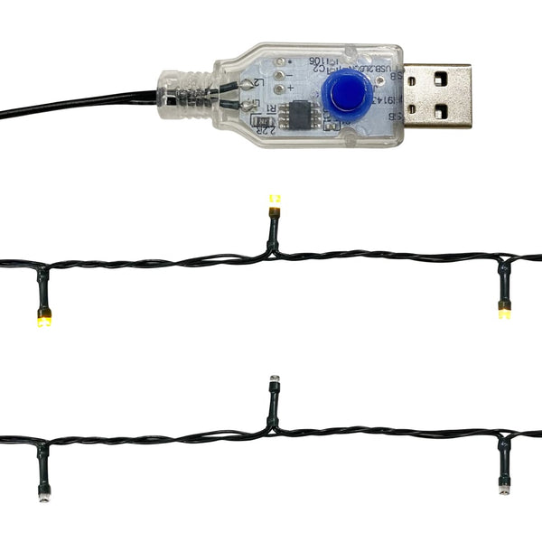 Weihnachtsgirlande mit LED Lichtern Rot 20m