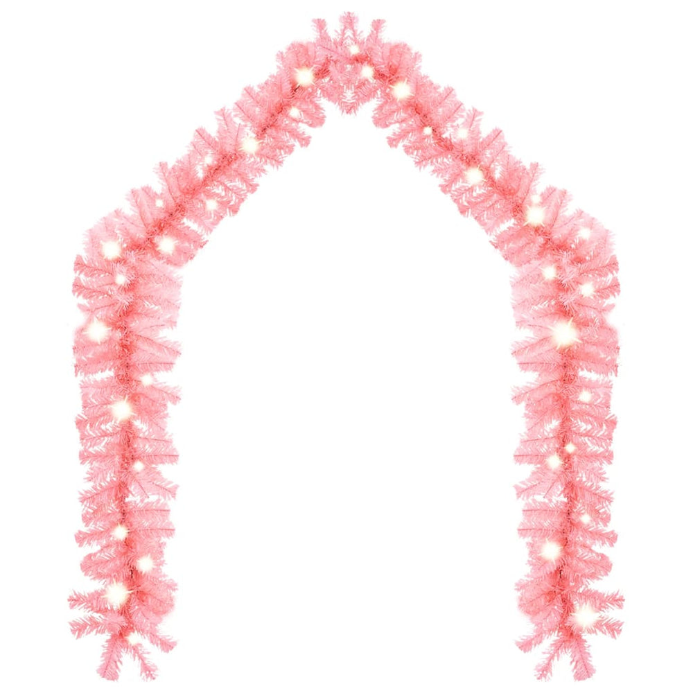 Rosa LED Weihnachtsgirlande - 5 Meter
