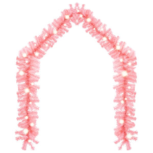 Rosa LED Weihnachtsgirlande - 5 Meter