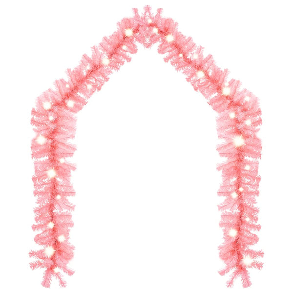 Rosa LED Weihnachtsgirlande - 5 Meter