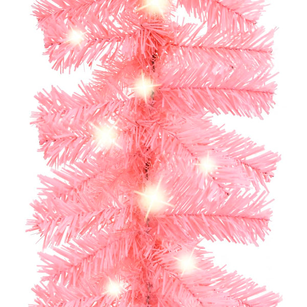 Rosa LED Weihnachtsgirlande - 5 Meter