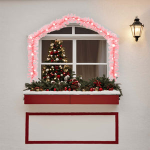 LED Weihnachtsgirlande Rosa, 10 m