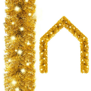 Weihnachtsgirlande mit LED 10 m - Golden