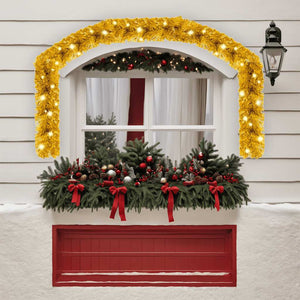 Weihnachtsgirlande mit LED 10 m - Golden