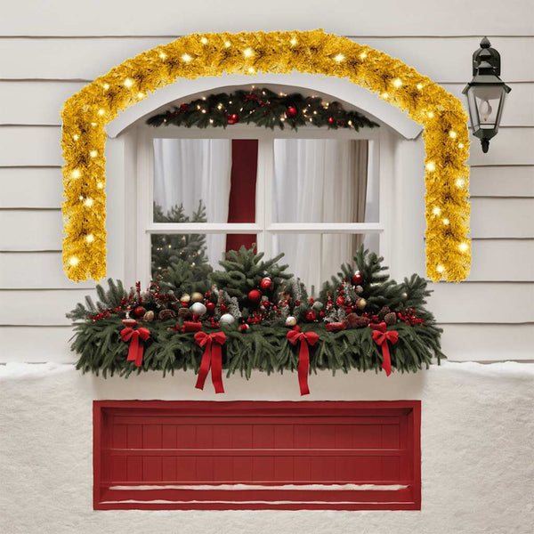 Weihnachtsgirlande mit LED 10 m - Golden